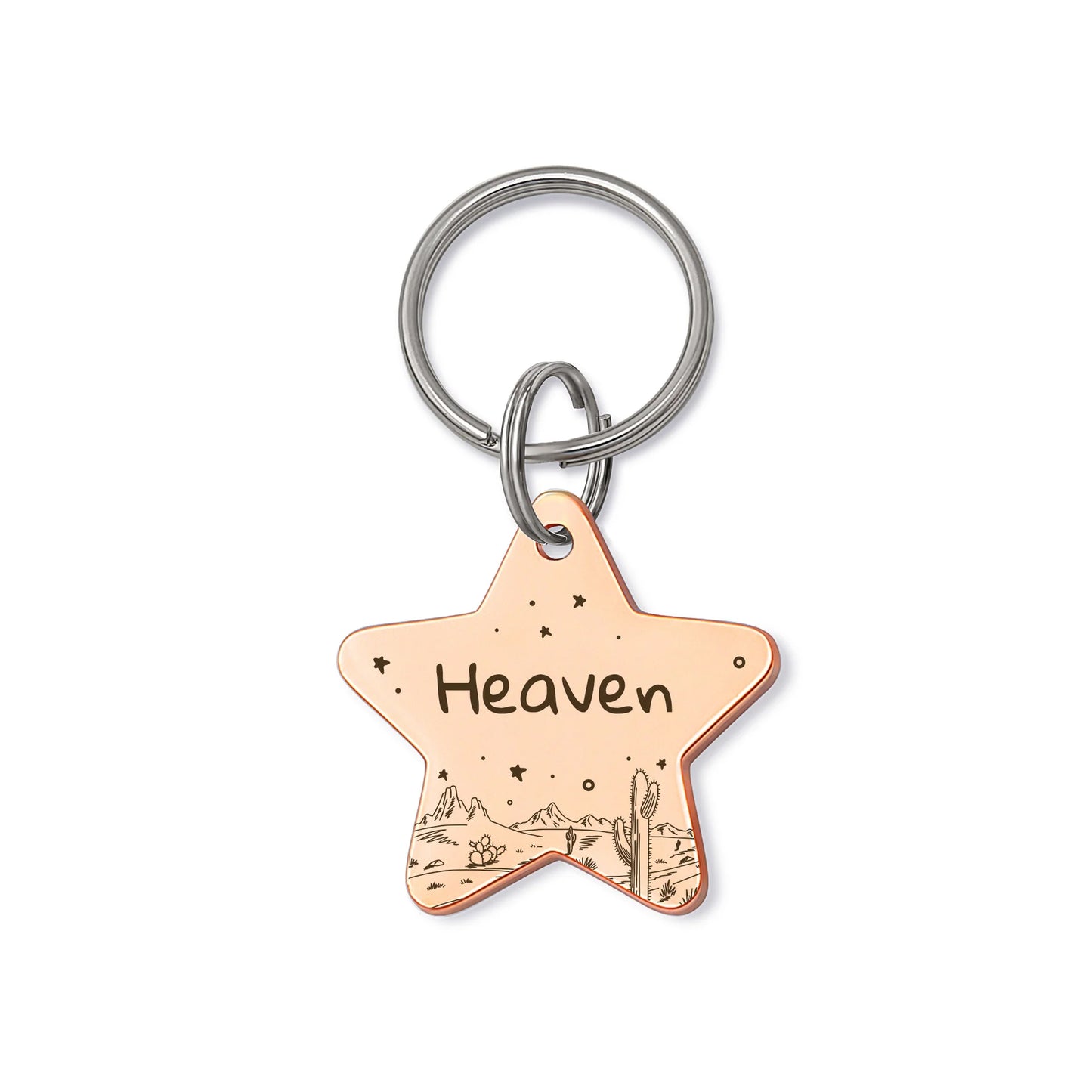 Star Desert Night Sky Pet ID Dog Tag