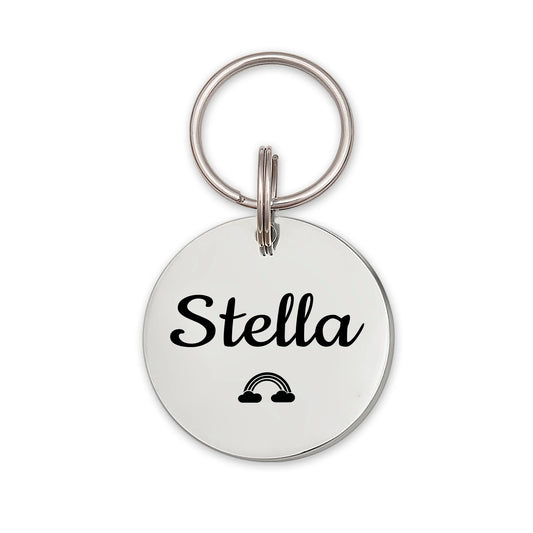 Round Name and Icon Pet ID Dog Tag