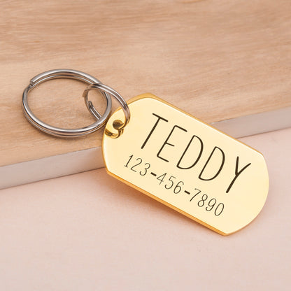 Personalized Dog Tag Shaped Classic Pet ID Dog Tag