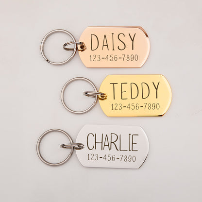 Personalized Dog Tag Shaped Classic Pet ID Dog Tag