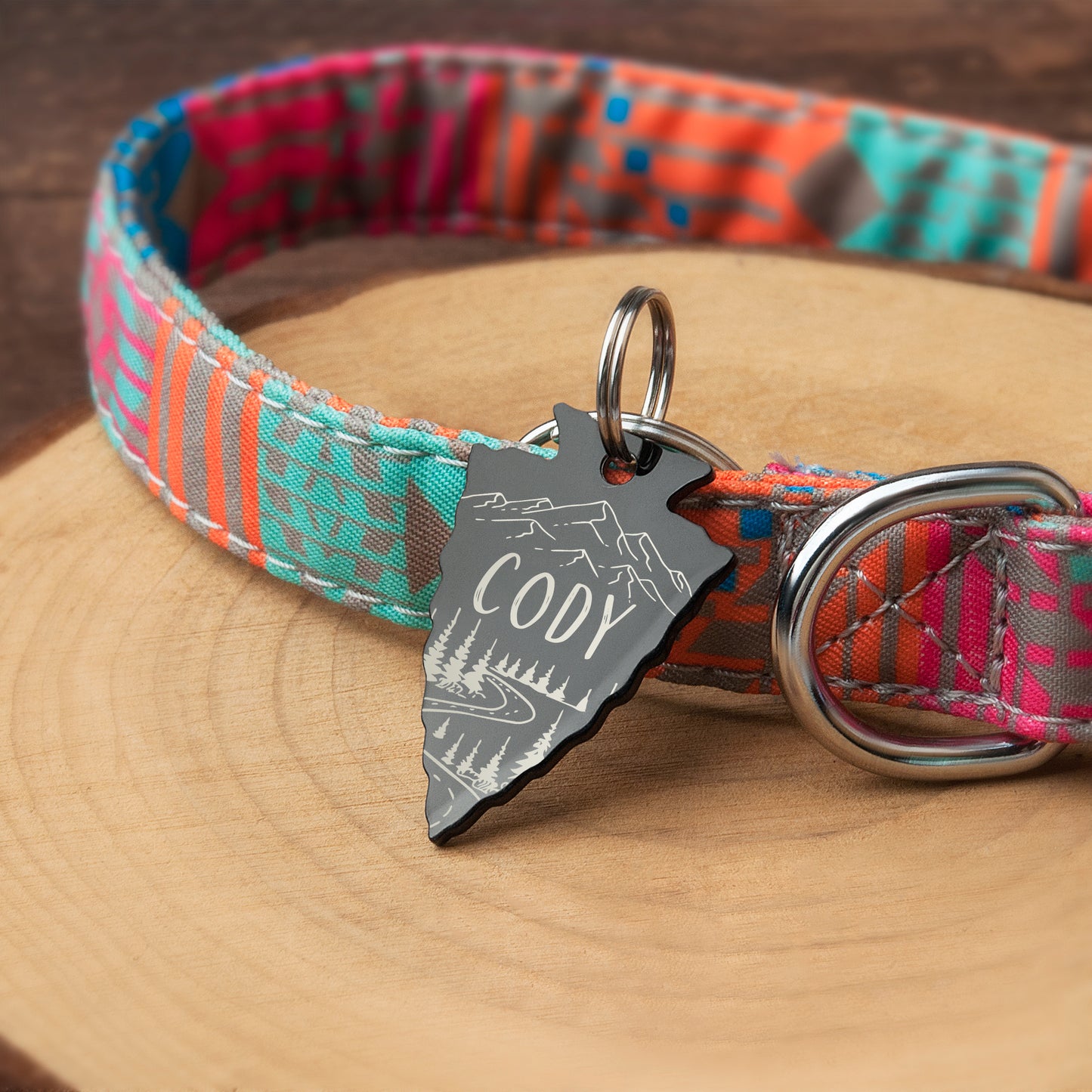 Mountain Road Arrowhead Pet Tag