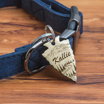 Mountain Road Arrowhead Pet Tag