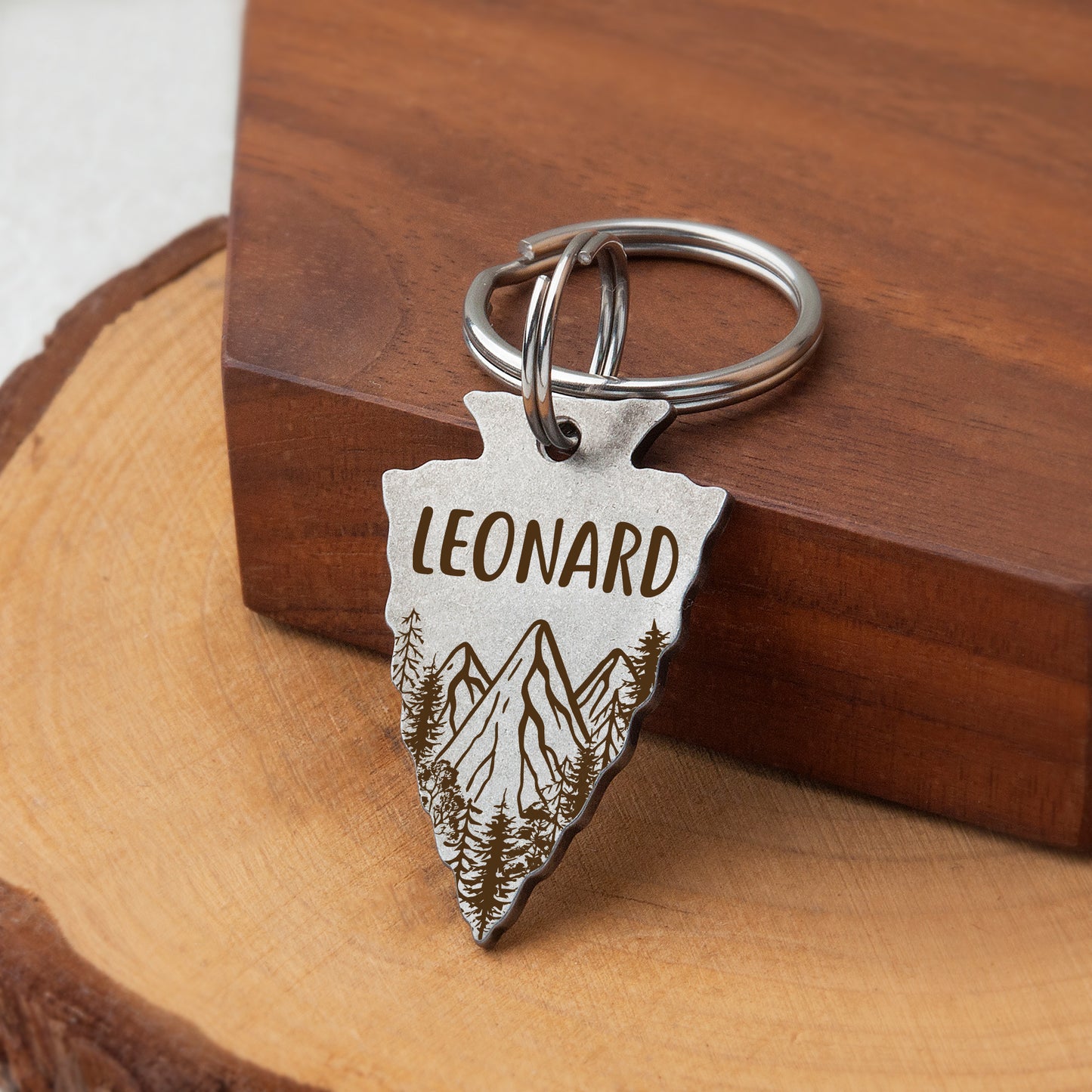 Moutain Peak Arrowhead Pet Tag