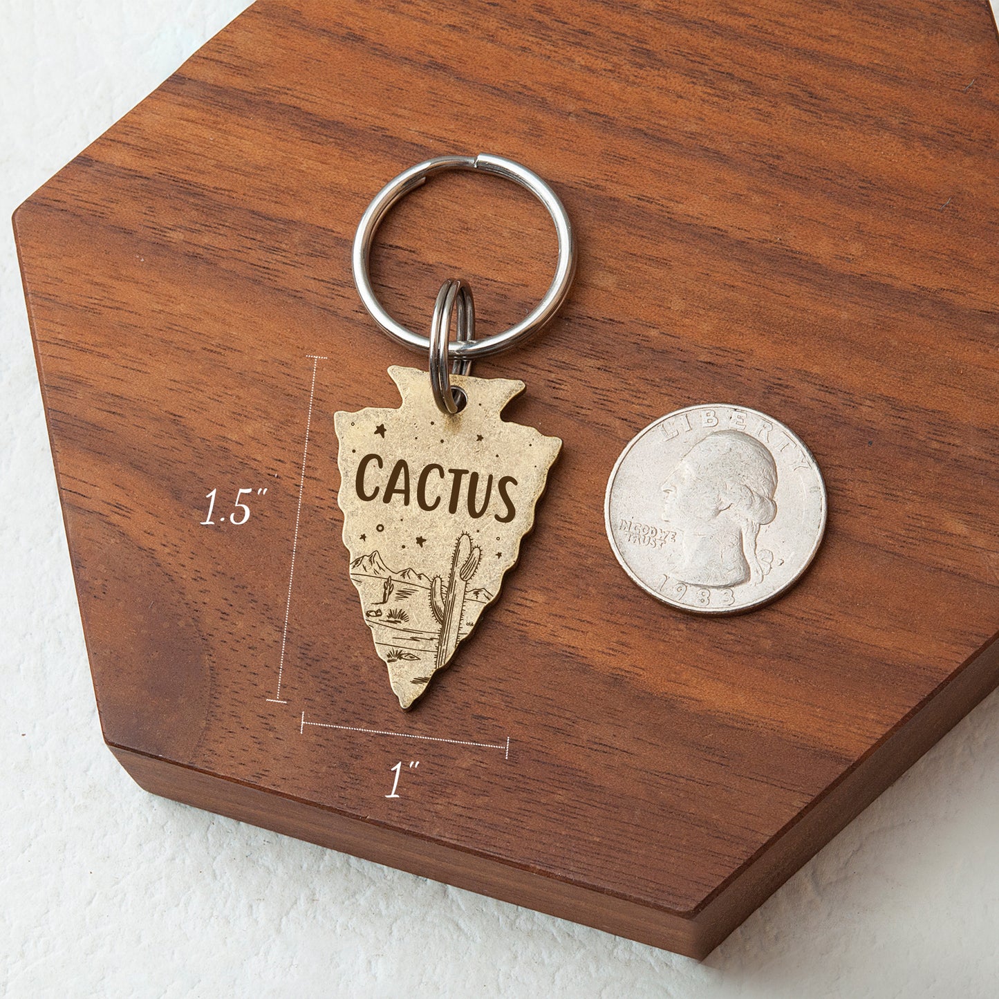 Starry Night Arrowhead Pet ID Tag