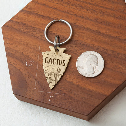 Starry Night Arrowhead Pet ID Tag