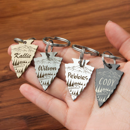 Mountain Road Arrowhead Pet Tag