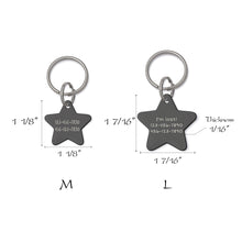 Load image into Gallery viewer, Personalized Star Shaped Mountain Starry Sky Themed Pet ID Dog Tag
