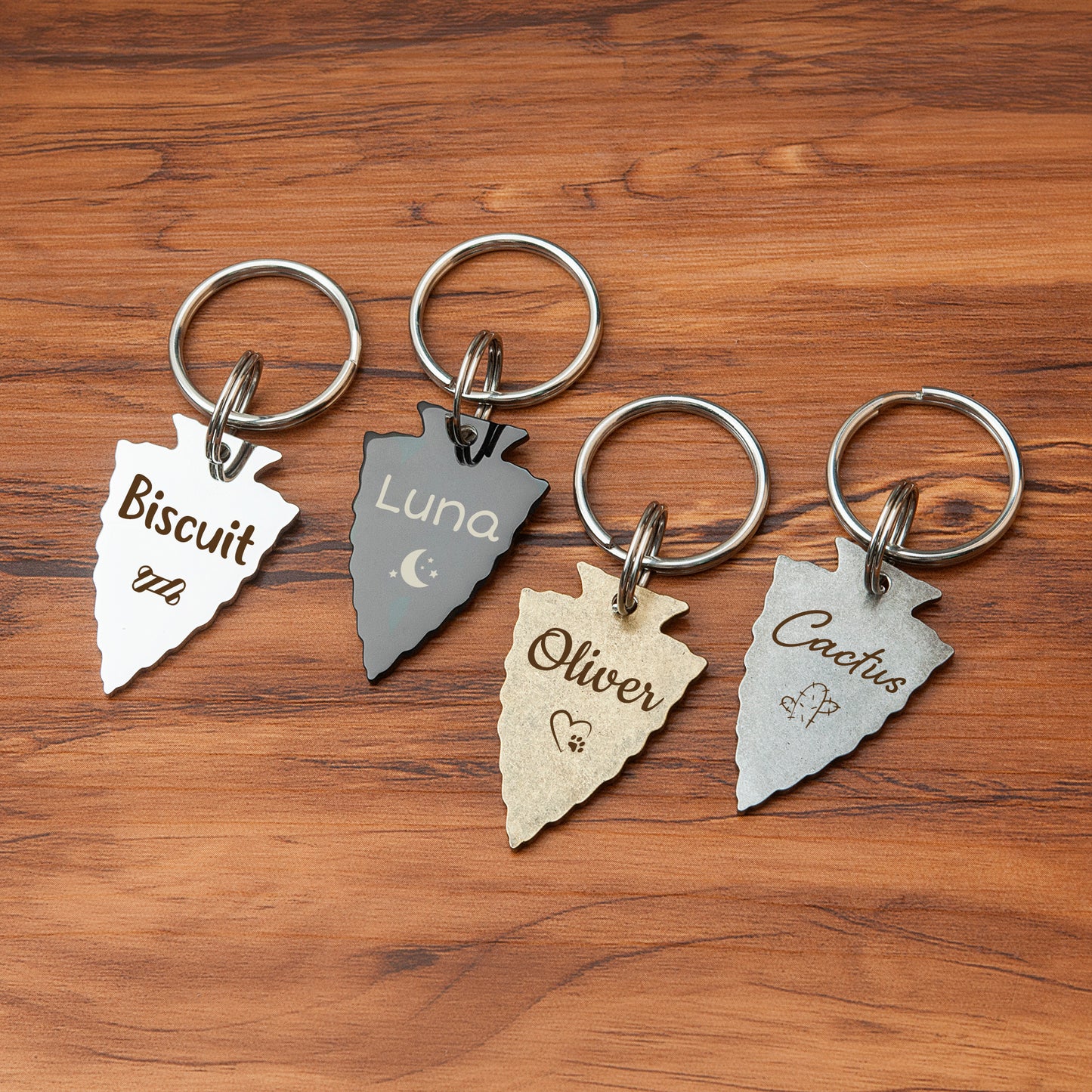 Name and Icon Arrowhead Pet Tag