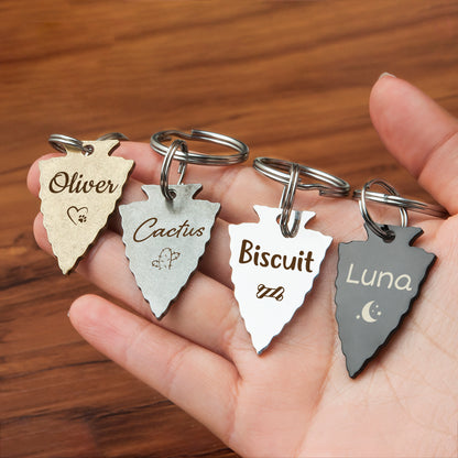 Name and Icon Arrowhead Pet Tag
