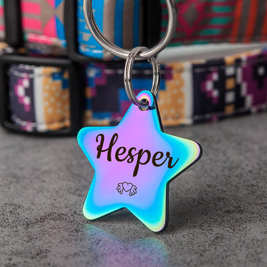 Star Name & Icon Pet ID Dog Tag