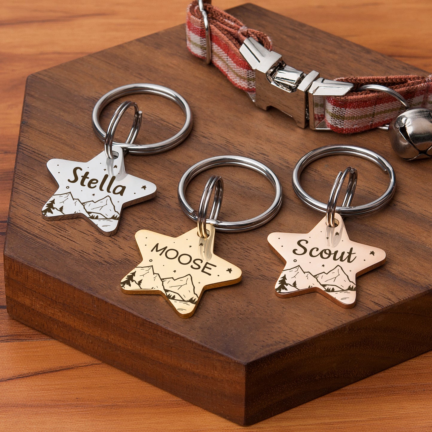 Star Mountain Starry Sky Pet ID Dog Tag