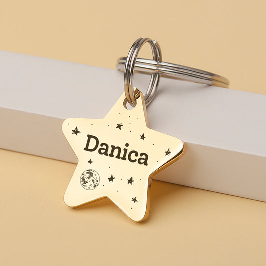 Star Starry Sky Pet ID Dog Tag