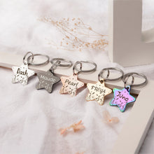 Load image into Gallery viewer, Personalized Star Shaped Wildflowers Pet ID Dog Tag
