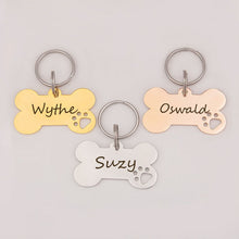 Load image into Gallery viewer, Personalized Dog Bone Shaped Classic Pet ID Dog Tag
