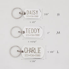 Load image into Gallery viewer, Personalized Dog Tag Shaped Classic Pet ID Dog Tag
