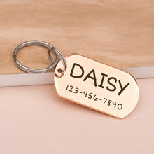 Load image into Gallery viewer, Personalized Dog Tag Shaped Classic Pet ID Dog Tag
