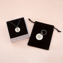 Load image into Gallery viewer, Personalized Round Shaped Pet Portrait Pet Id Dog Tag and Necklace
