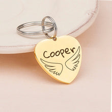 Load image into Gallery viewer, Personalized Heart Shaped Name and Frame Pet ID Dog Tag
