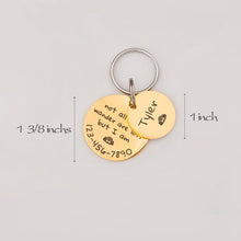 Load image into Gallery viewer, Personalized 2pc Round Shaped Quotes Pet ID Dog Tag
