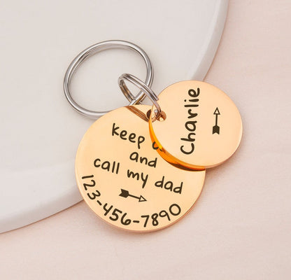 2pc Quotes Pet Tag