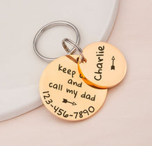 Load image into Gallery viewer, Personalized 2pc Round Shaped Quotes Pet ID Dog Tag
