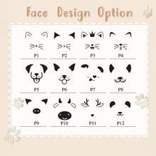 Load image into Gallery viewer, Personalized Round Shaped Animal Face Themed Pet ID Dog Tag
