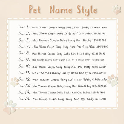 Name and Icon Heart Pet ID Tag