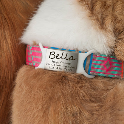 Personalized Silicon Slide-On Silent Pet ID Name Tag