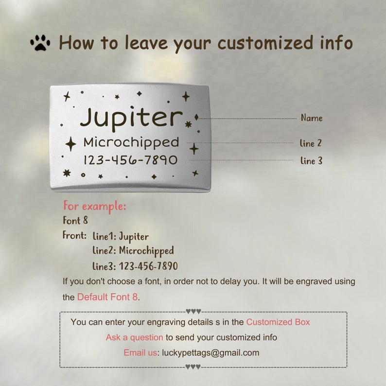 Silicon Slide-On Collar Pet Tag