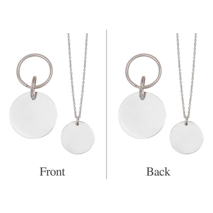 Round Pet Portrait Pet Id Dog Tag and Necklace