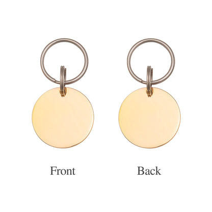Round Hello I am .. Pet ID Dog Tag